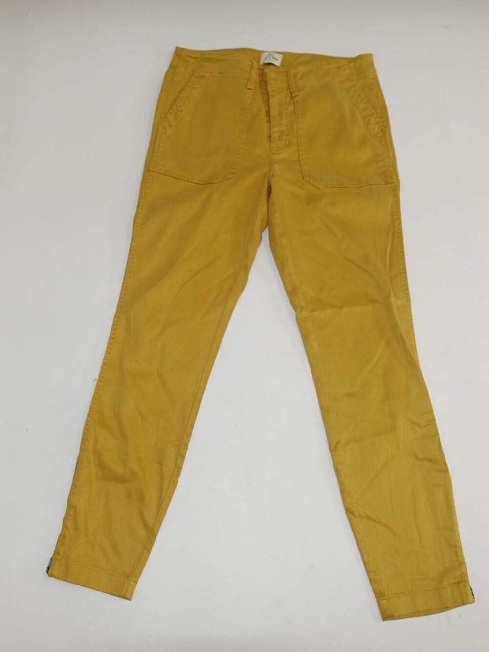 J. Crew Women's Skinny Stretch Cargo Pants Size 29 Marigold 28" Inseam F9469